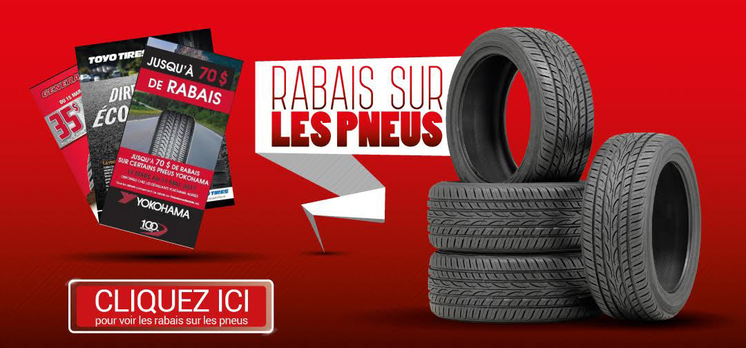 affiche rabais pneus